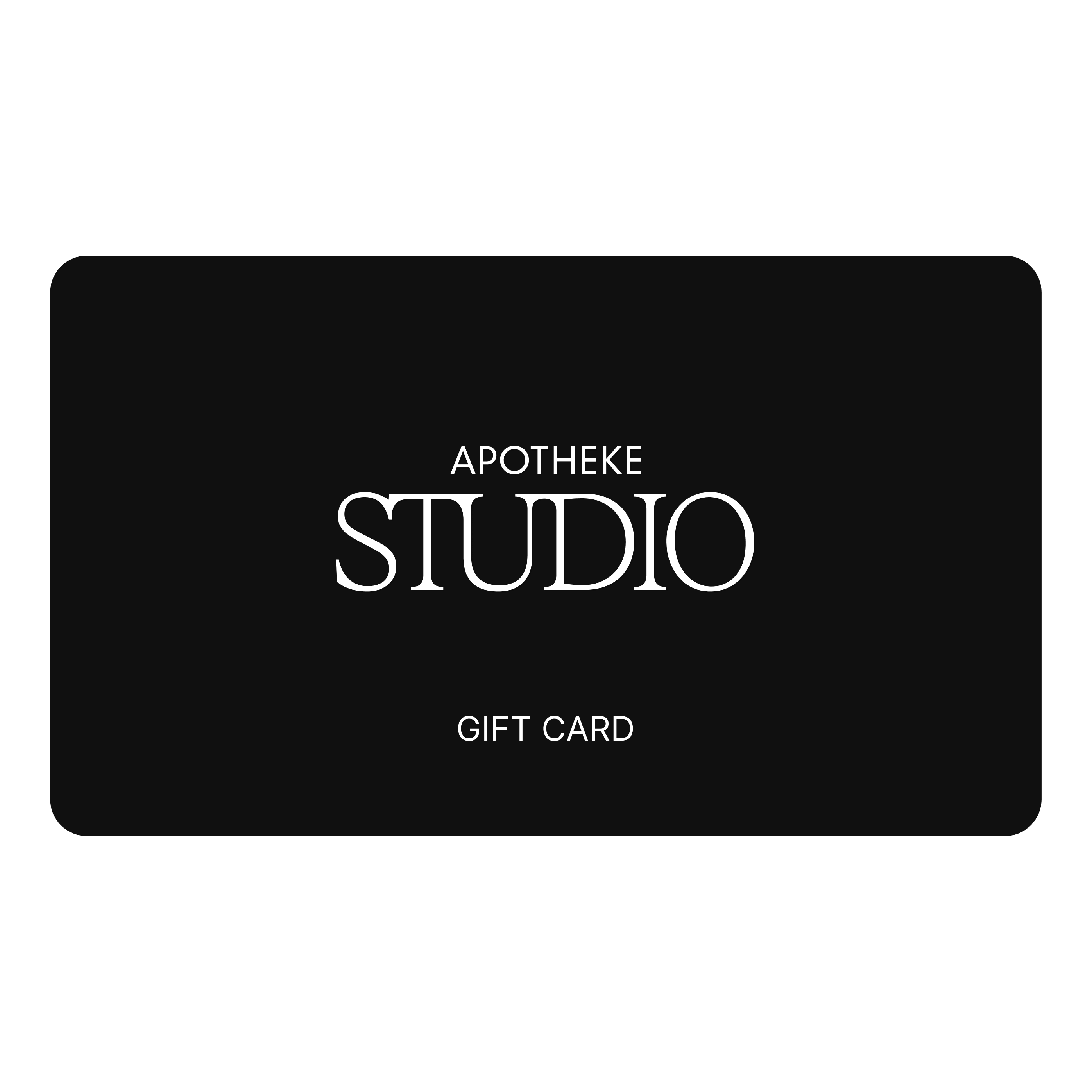 APOTHEKE Studio Gift Certificate